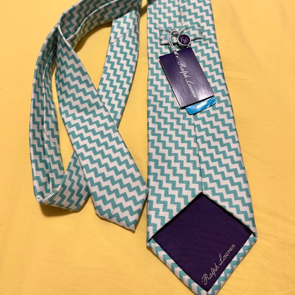 New Ralph Lauren Silk hand made Tie Purple Label w tag